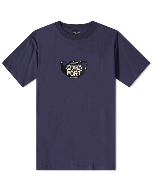 Pass~port TeaPot Embroidery T-Shirt in END. Clothing