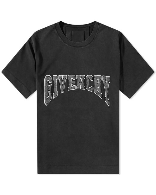 Givenchy Embroidered College Logo T-Shirt in END. Clothing