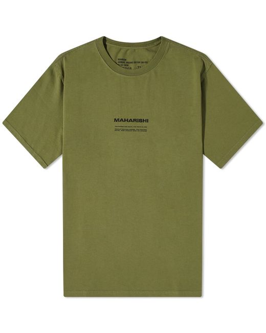 Maharishi MILTYPE Embroidery Logo T-Shirt in END. Clothing