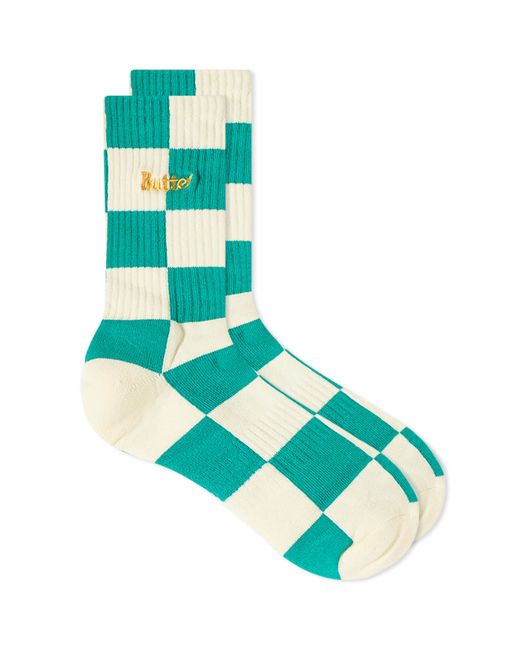 Butter Goods Checkered Socks in END. Clothing