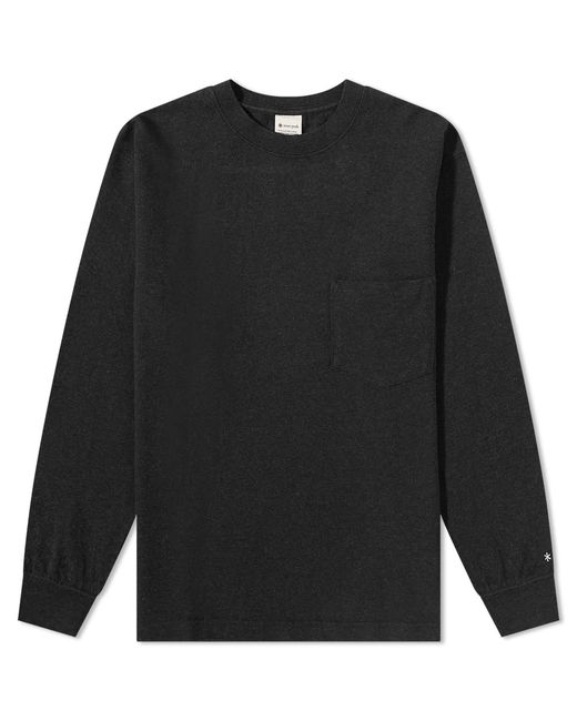 Snow Peak Long Sleeve Recycled Cotton Heavy T-Shirt in END. Clothing