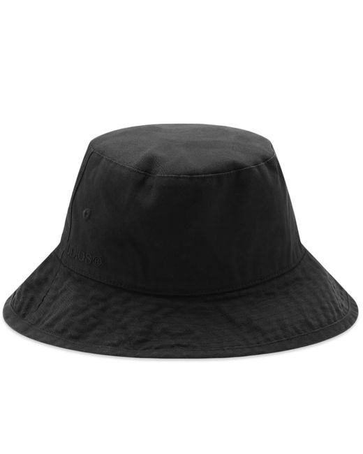 Acne Studios Brimmo Twill Logo Bucket Hat in END. Clothing