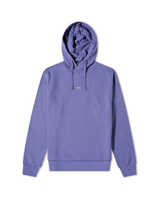 A.P.C. . Larry Central Logo Hoody in END. Clothing