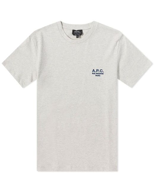 A.P.C. . Raymond Embroidered Logo T-Shirt in END. Clothing