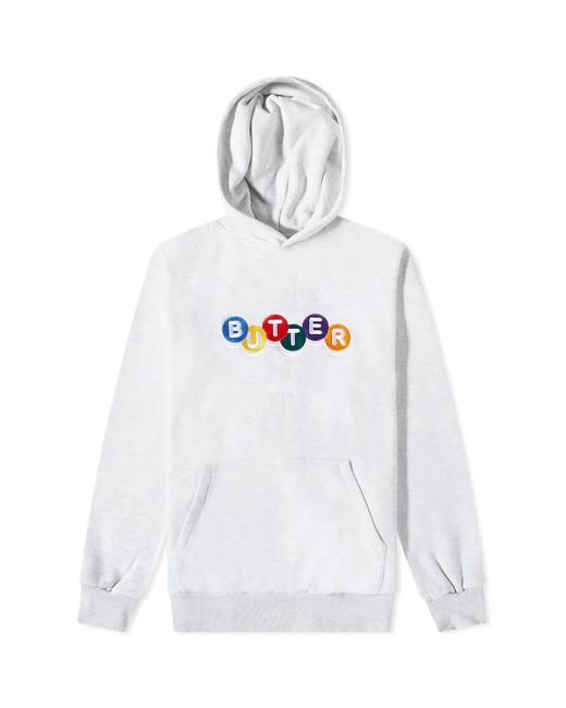 Butter Goods Lottery Embroidered Hoody in END. Clothing