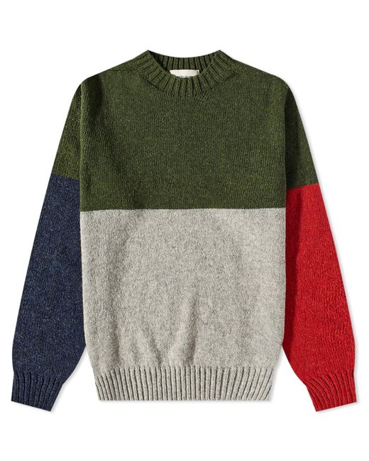 Country of Origin Supersoft Seamless Colour Block Crew Knit in END. Clothing