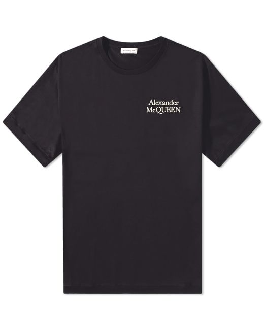 Alexander McQueen Embroidered Logo T-Shirt in END. Clothing