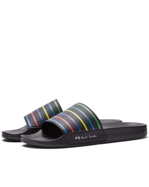 Paul Smith Nyro Stripe Pool Slide in END. Clothing