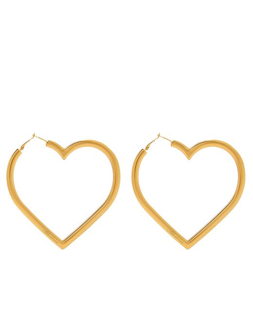 Blumarine Heart Hoop Earrings in END. Clothing