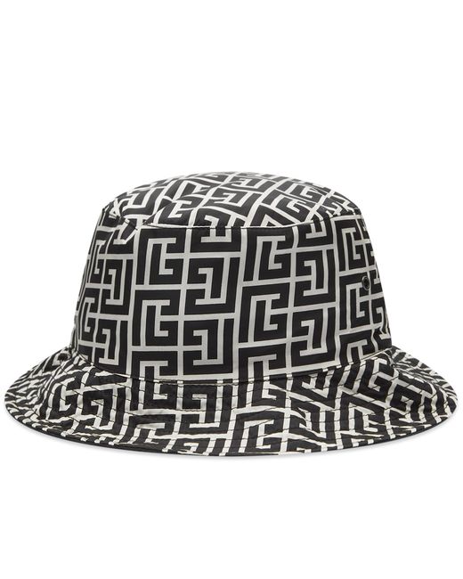 Balmain Monogram Nylon Bucket Hat in END. Clothing