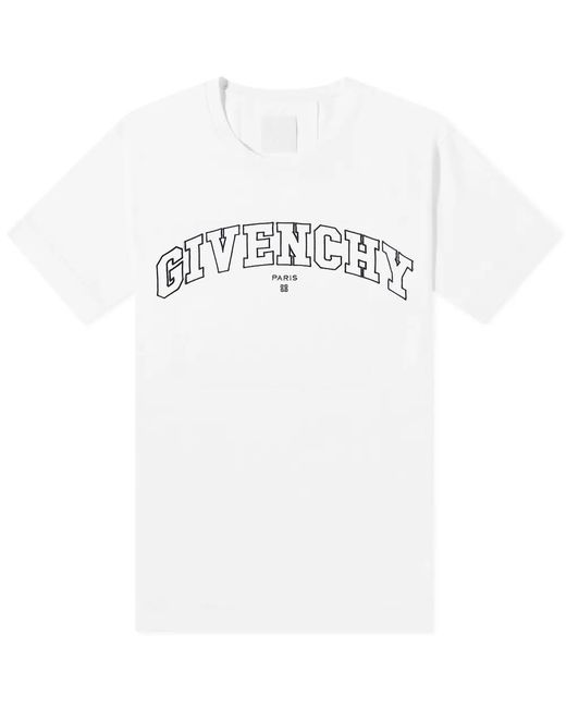 Givenchy College Embroidered Logo T-Shirt in END. Clothing