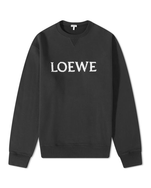 Loewe Embroidered Crew Sweat in END. Clothing