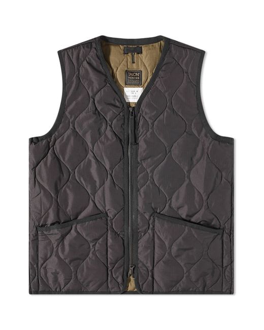 Taion Military Zip V-Neck Down Vest in END. Clothing