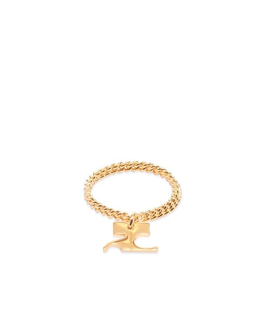 Courrèges Logo Chain Ring in END. Clothing