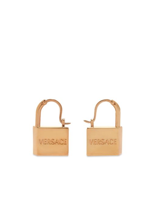 Versace Padlock Logo Earrings in END. Clothing