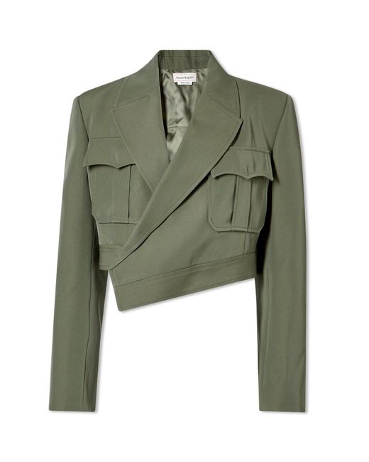 Alexander McQueen Cropped Jacket in END. Clothing