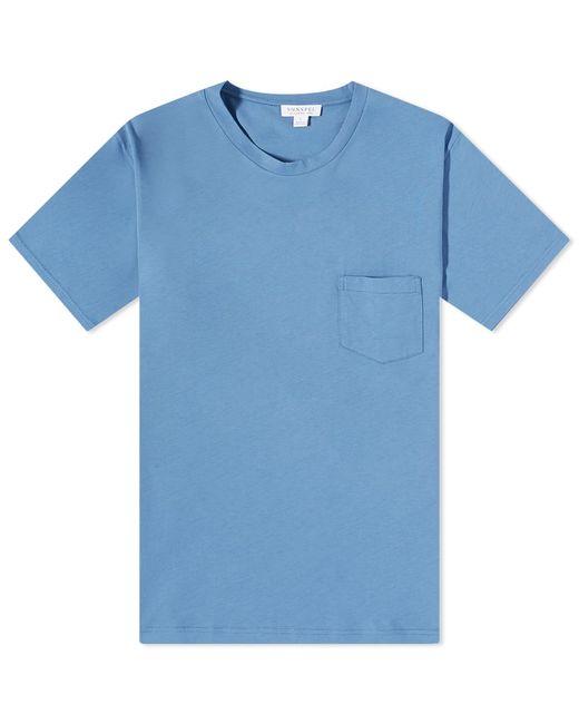 Sunspel Riviera Pocket Crew Neck T-Shirt in END. Clothing