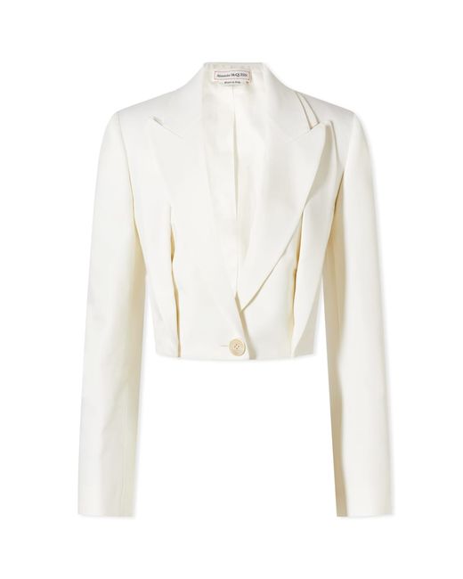 Alexander McQueen Cropped Blazer in END. Clothing