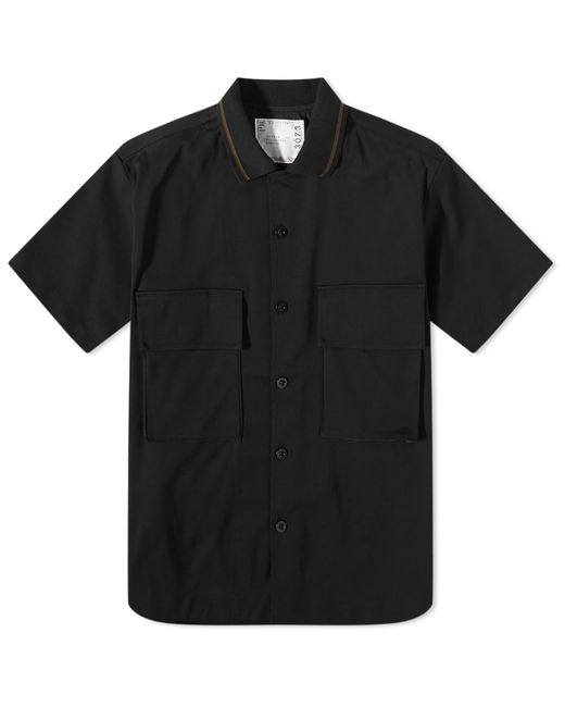 Sacai Cotton Jersey Short Sleeve Shirt in END. Clothing