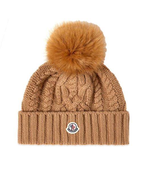 Moncler Logo Beanie With Pom in END. Clothing