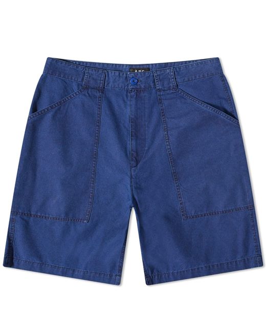 A.P.C. . Melbourne Canvas Fatigue Shorts in END. Clothing