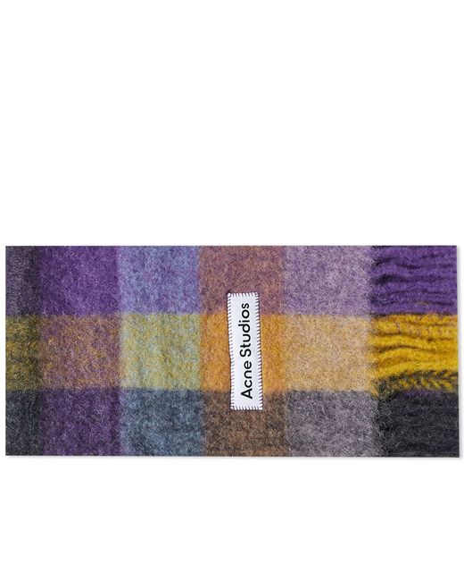 Acne Studios Vally Check Scarf in END. Clothing