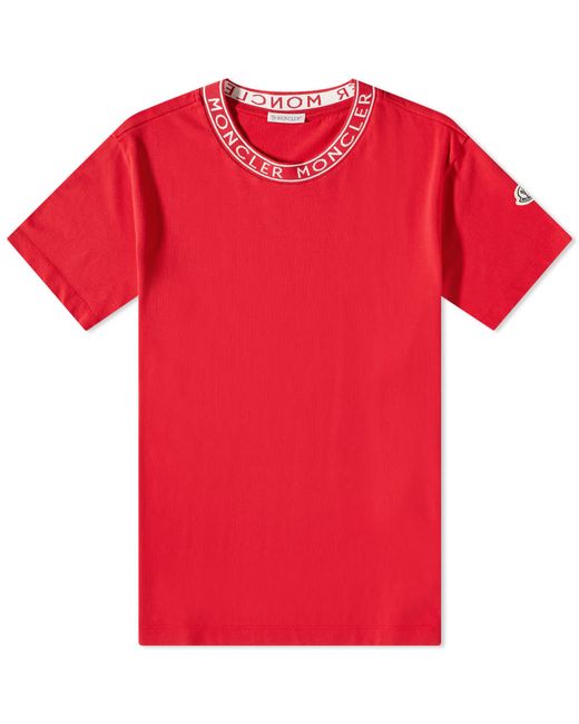 Moncler Logo Ribbed T-Shirt in END. Clothing