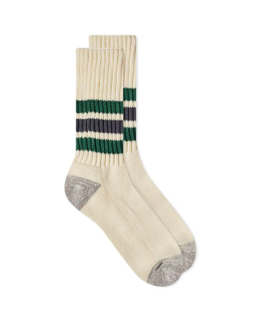 RoToTo Coarse Ribbed Old School Crew Socks in END. Clothing