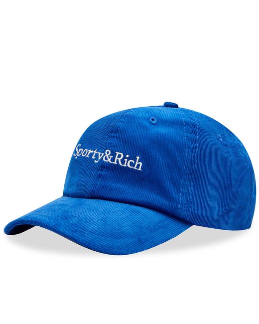 Sporty & Rich Serif Logo Cordurory Hat in END. Clothing