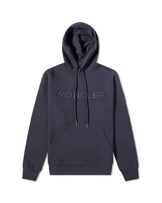 Moncler Logo Drawstring Popover Hoody in END. Clothing