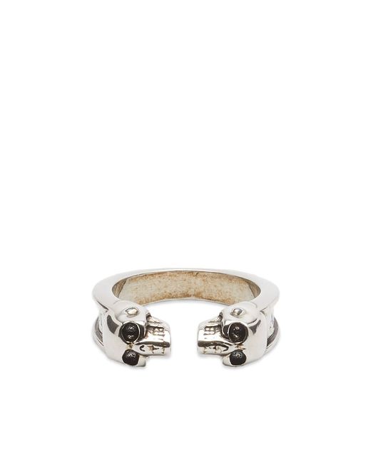 Alexander McQueen Twin Skull Ring in END. Clothing