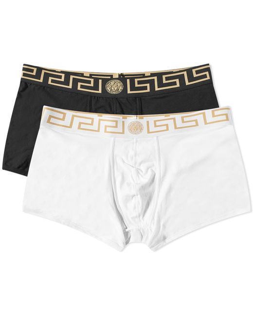 Versace Greek Logo Boxer Trunks 2 Pack in END. Clothing