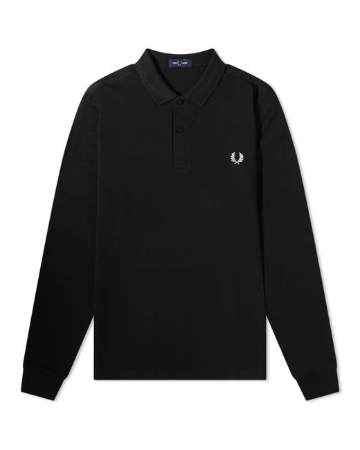Fred Perry Authentic Long Sleeve Plain Polo Shirt in END. Clothing