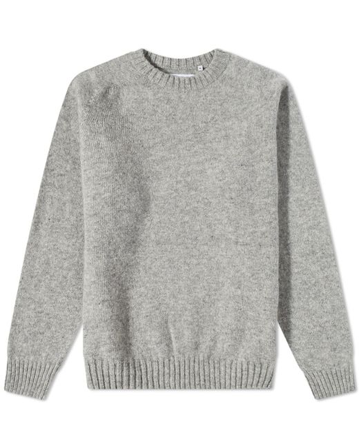 Albam Boiled Wool Crew Neck Knit in END. Clothing