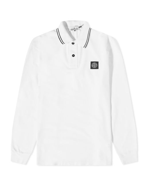 Stone Island Long Sleeve Patch Polo Shirt in END. Clothing