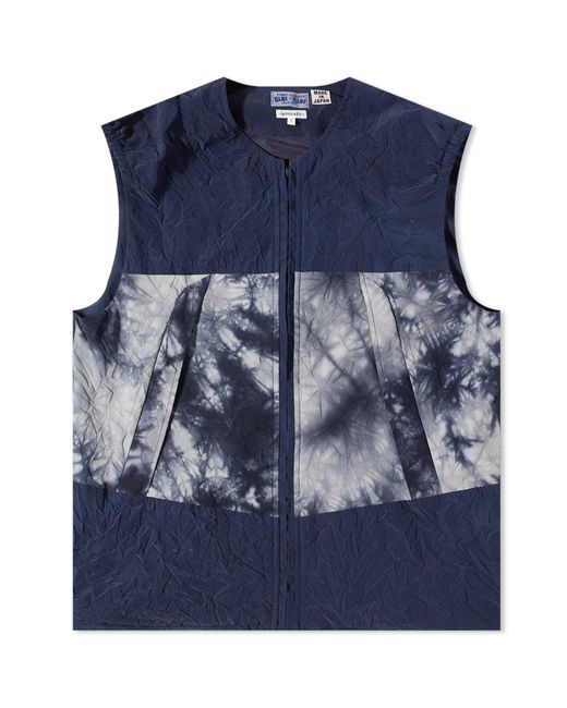 Blue Blue Japan Kagozo Nylon Zip Vest in END. Clothing
