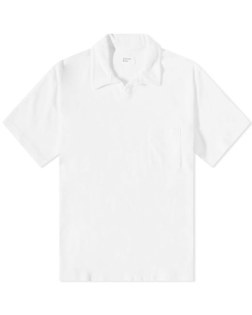 Universal Works Terry Fleece Vacation Polo Shirt in END. Clothing