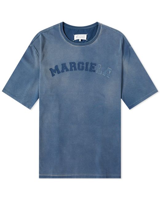 Maison Margiela Distressed College Logo T-Shirt in END. Clothing