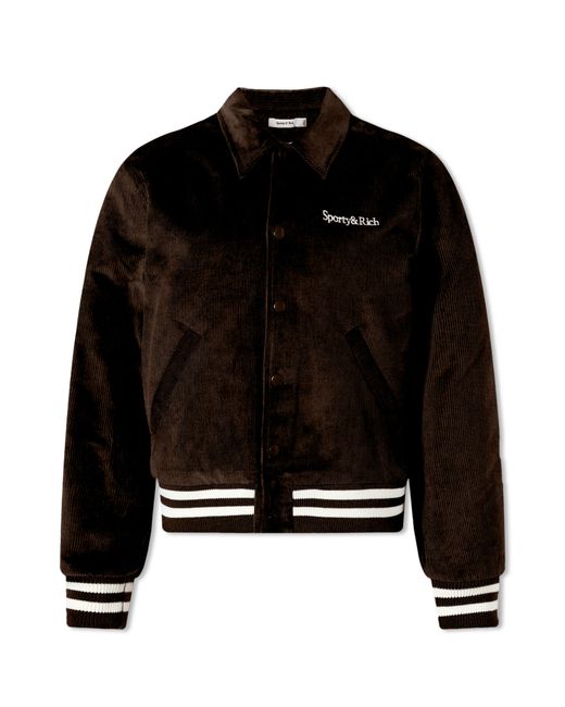 Sporty & Rich Corduroy Varsity Jacket in END. Clothing