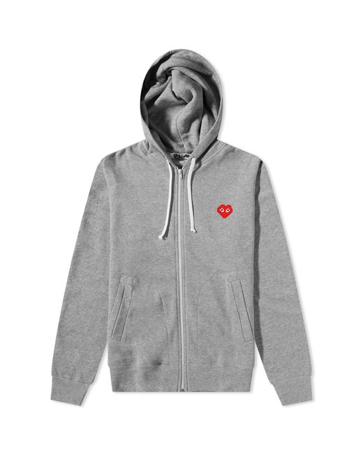Comme Des Garçons Play Invader Heart Zip Hoody in END. Clothing