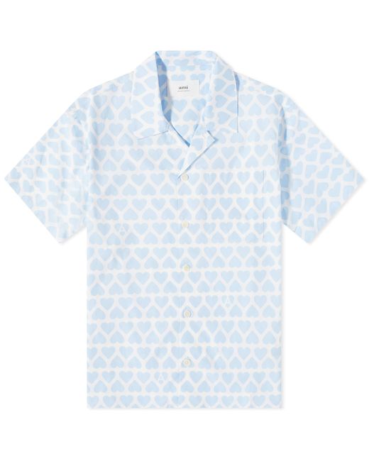 AMI Alexandre Mattiussi Heart Print Vacation Shirt in END. Clothing