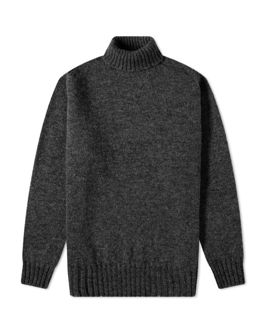 Jamieson's of Shetland Roll Neck Knit in END. Clothing
