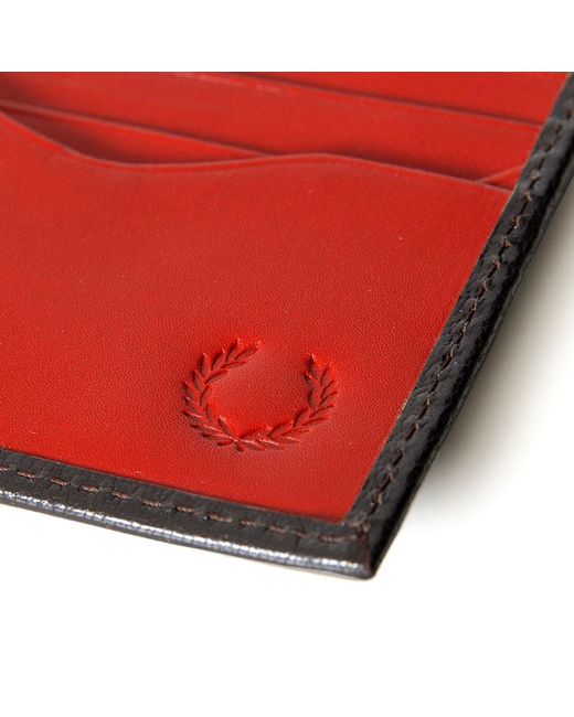Fred Perry Authentic Fred Perry Leather Billfold Wallet
