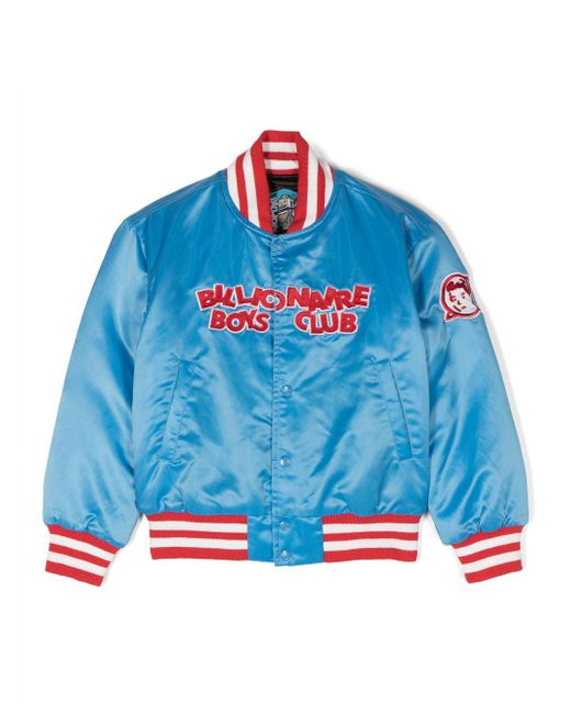 Billionaire Boys Club Kids satin-finish bomber jacket