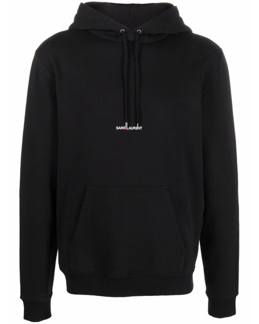 Saint Laurent logo-print hoodie