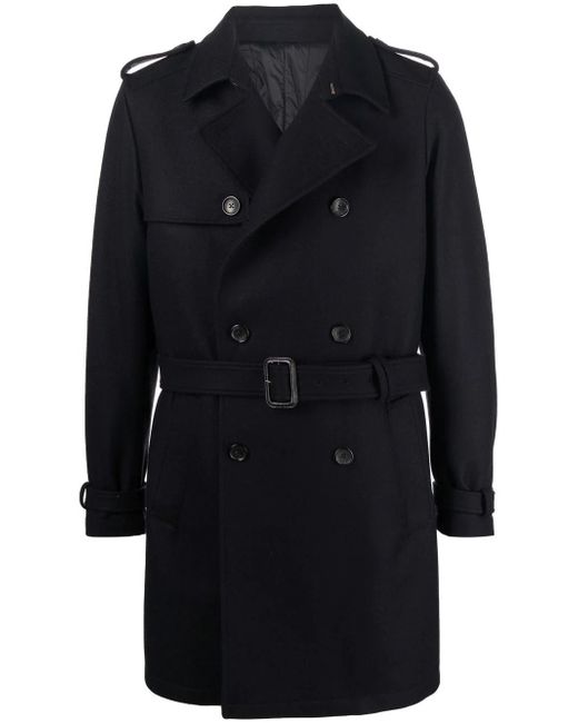 Reveres 1949 double-breasted belted wool coat