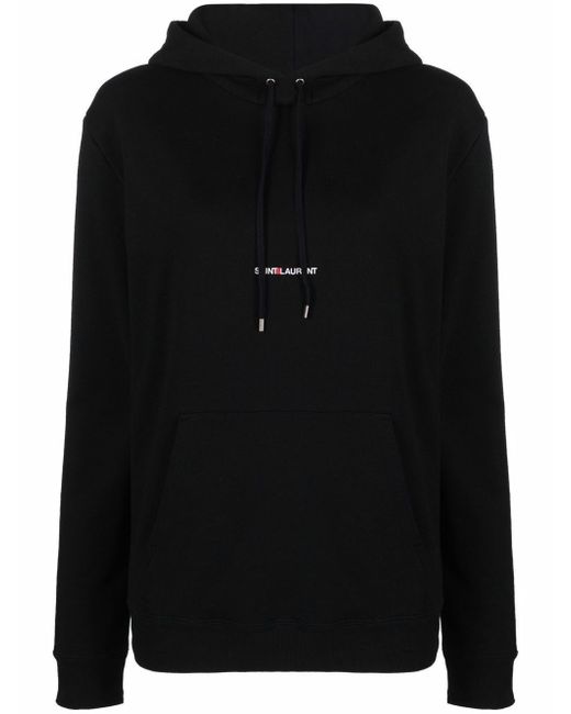 Saint Laurent logo print hoodie