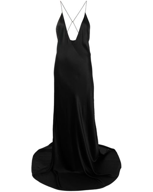 Saint Laurent V-neck gown