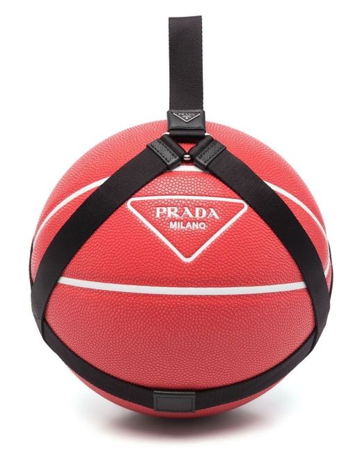 Prada logo-print basketball