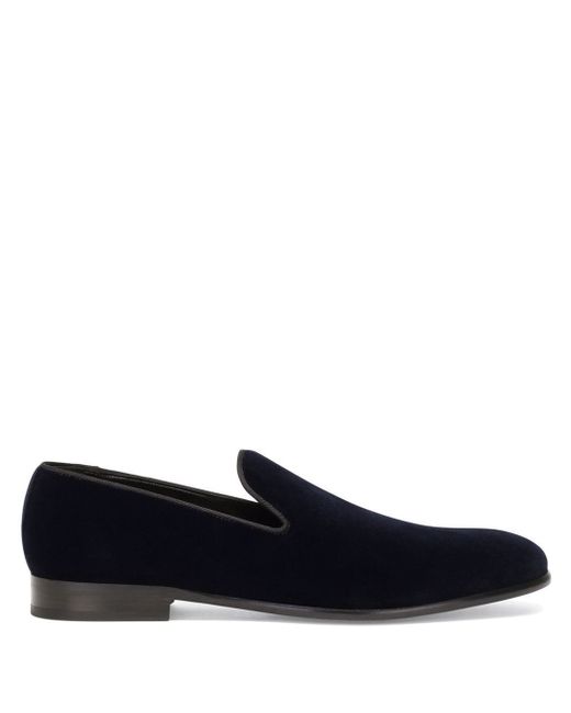 Dolce & Gabbana open-back velvet slippers